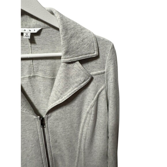 Cabi Style#210 Foldover Collar Jacket Size Medium Heather Gray EUC - Picture 6 of 12
